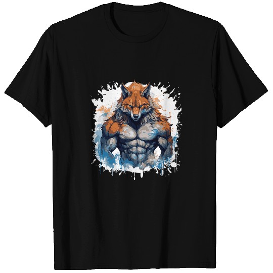 wolfs Muscles Bodybuilding Beast Workout Gym T-Shirts