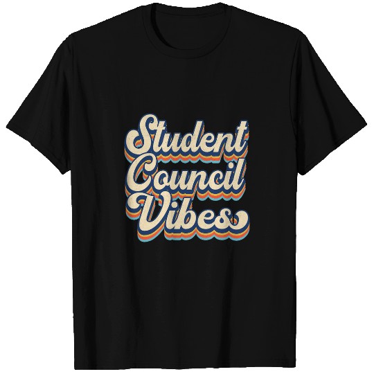 Retro vintages Student Council Vibes School Student Council T-Shirts