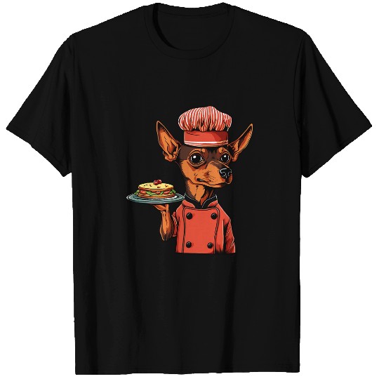 Miniature Pinscher Chef Funny Dog Cooking T-Shirts