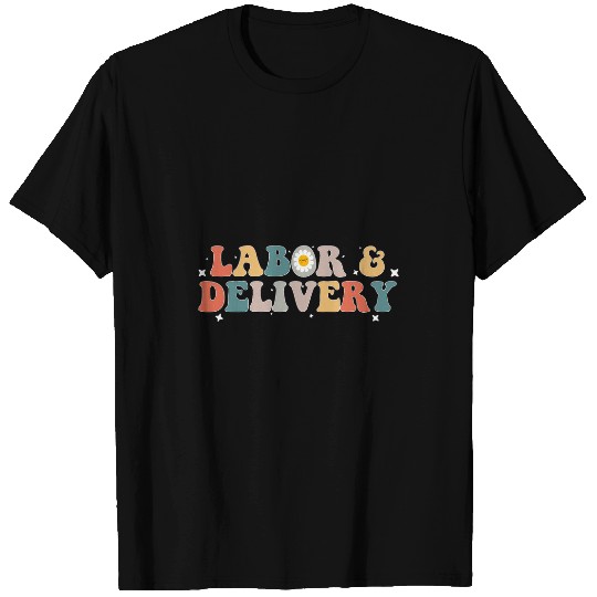 Retro Wildflowers Labor and Delivery nurses School T-Shirts