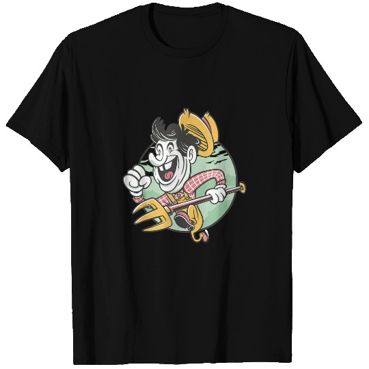 VXLS Farmer Boy Farming Harvest Season T-Shirts
