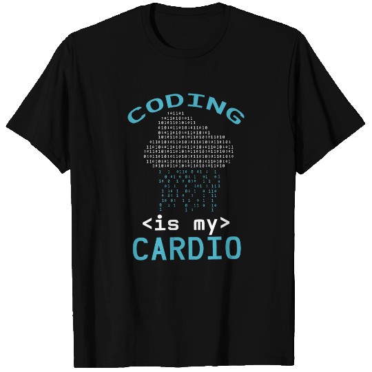 Binary Coding Programmer Coding Is My Cardio Binary Code T-Shirts