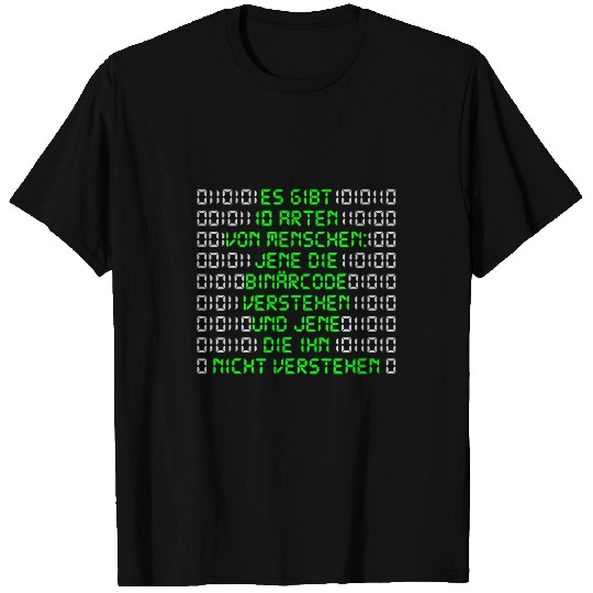 Informative programmer binary code funny saying nerd T-Shirts
