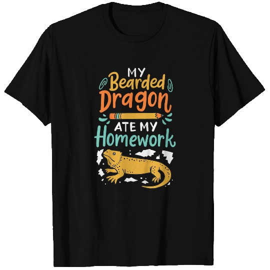 Kids Bearded Dragon Student T-Shirts