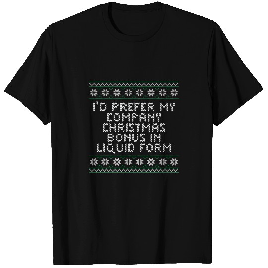 Company Christmas Bonus in Liquid Form Beer Lover Employee 11 T-Shirts