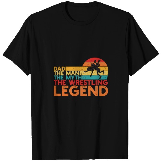 Dad Man Myth Wrestling Legend T-Shirts