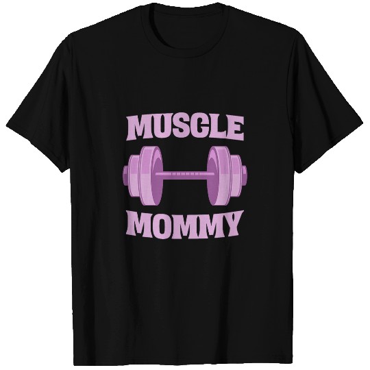 Muscle Mommy Bodybuilder Weightlifting Fitness Gym Workout T-Shirts