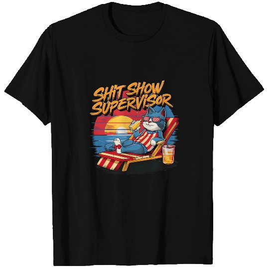 Funny Shit Show Supervisor Hilarious vintages For Adults T-Shirts
