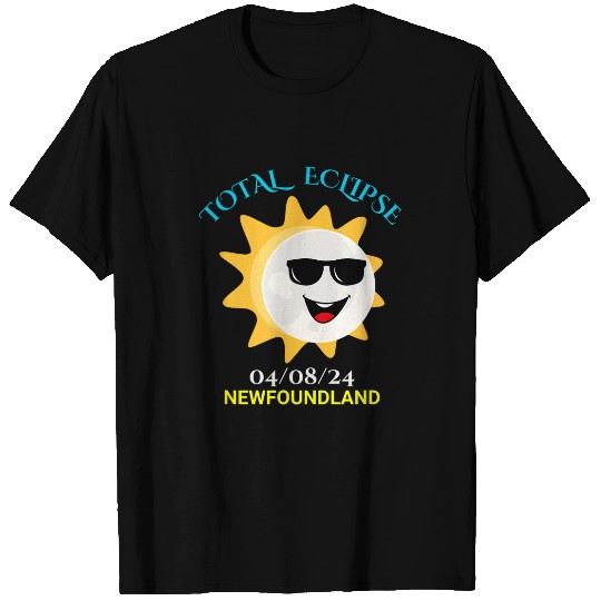 Newfoundland Funny Sun Moon Total Solar Eclipse 040824 T-Shirts