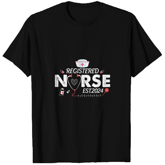 Registered nurses Est 2024 Nursing Student Rn Graduation 1 T-Shirts