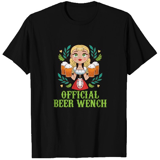 Official Beer Wench Oktoberfest Bartender Bier Serve Oktober T-Shirts