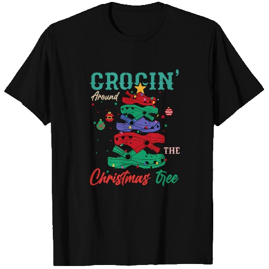 Around The Christmas Tree Funny nurses Slippers Tree Tee T-Shirts