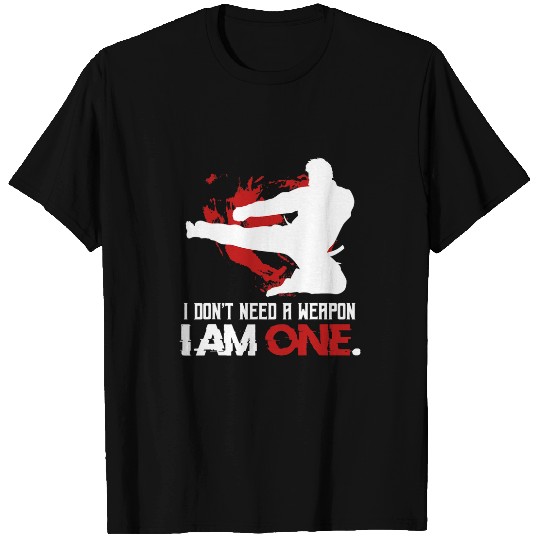 Karate Kicking Combat Sport Training Japanese Martial Art T-Shirts