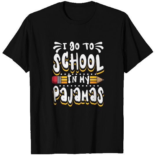 Homeschool Student Design For homes Education In My Pajamas T-Shirts