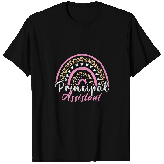 Assistant Principal Rainbow Funny Job Title School Worker T-Shirts