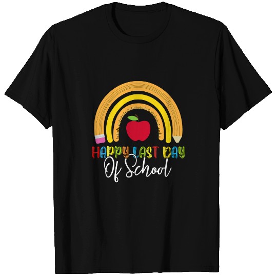 happy last day of school teacher student graduation rainbow 12 T-Shirts