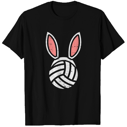 Volleyball Bunny Ears Funny Easter Player Coachs Gift T-Shirts