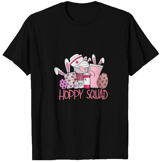 Hoppy nurses Squad nurses Easter Easter nurses Scrubs Student T-Shirts