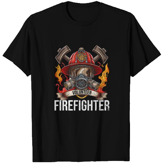 Volunteer Firefighter Nonprofit Work Volunteer Fireman T-Shirts