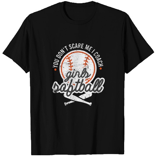 Womens Funny Coachs Girls Softball Apparel Softball Coach T-Shirts