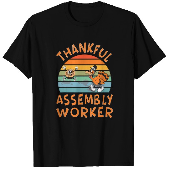 Assembly Worker Job Funny Thanksgiving T-Shirts
