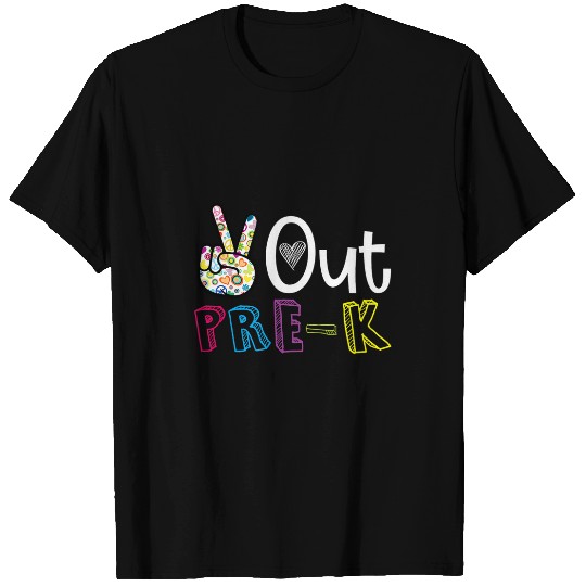 Peace Out PreK Last Day of School Teacher Student T-Shirts
