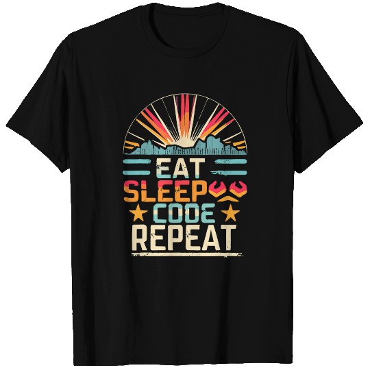 Eat Sleep Code Repeat PHP Programmer Lifestyle T-Shirts