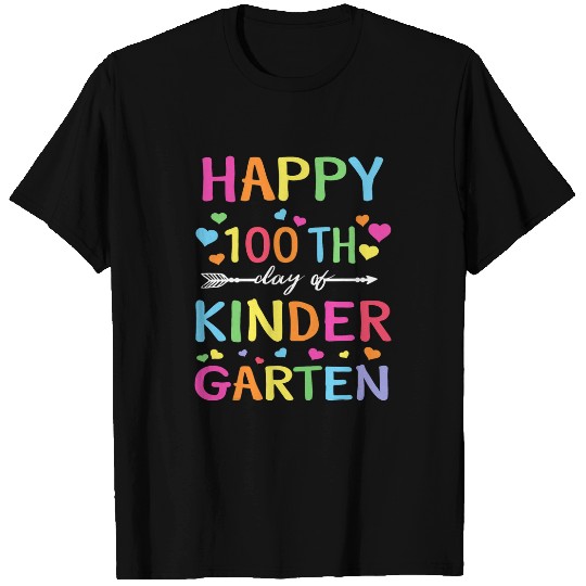 Happy 100th Day of Kindergarten Teacher or Student T-Shirts