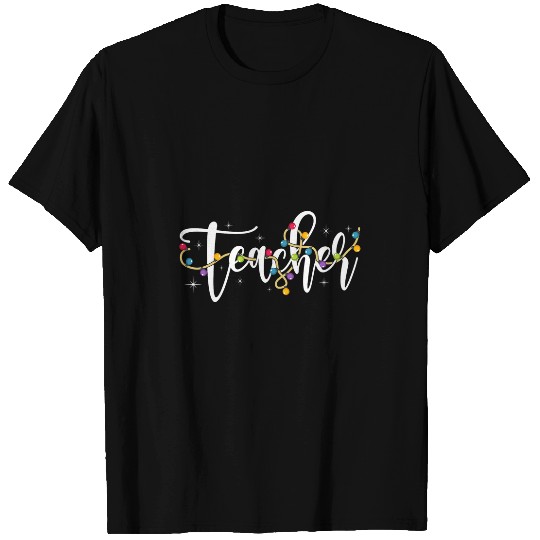 Teacher Christmas Funny xmass Matching Teacher Student Pajama T-Shirts