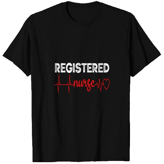 RN Registered nurses EKG Nursing Student Graduation Vintage T-Shirts