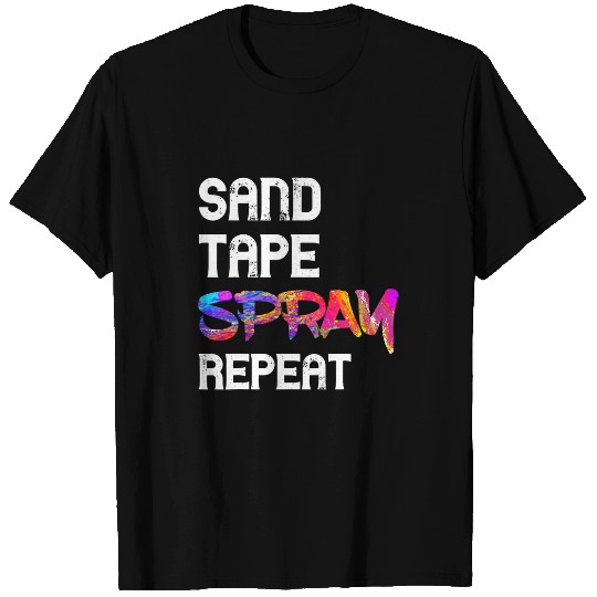 Automotive Car Painter Sand Tape Spray Auto Body Painter T-Shirts