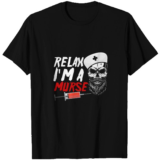 Mens Relax Im A Murse Male Nursing Student nurses Funny Murse T-Shirts