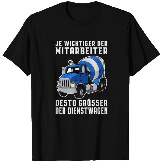 Concrete mixer construction building construction worker T-Shirts