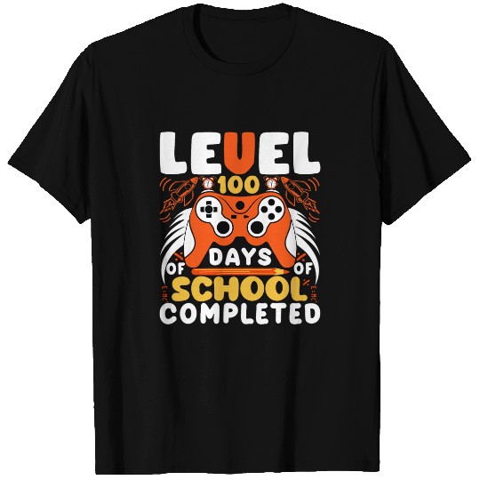Teacher 100 Days Level 100 Days of School Completed T-Shirts