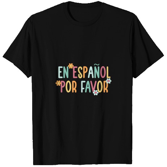 Retro Groovy Maestra Funny Spanish Teacher Bilingual Women 1 T-Shirts