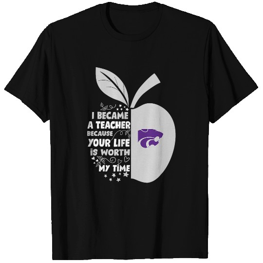 Kansas State Wildcats I Became Teacher Team T-Shirts