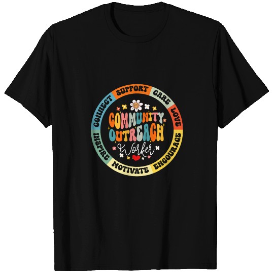 Groovy Community Outreach Worker Back to School 1 T-Shirts