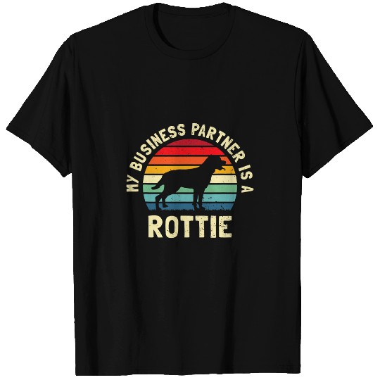 Funny Rottweiler Work From homes Business Partner Rottie Dog T-Shirts