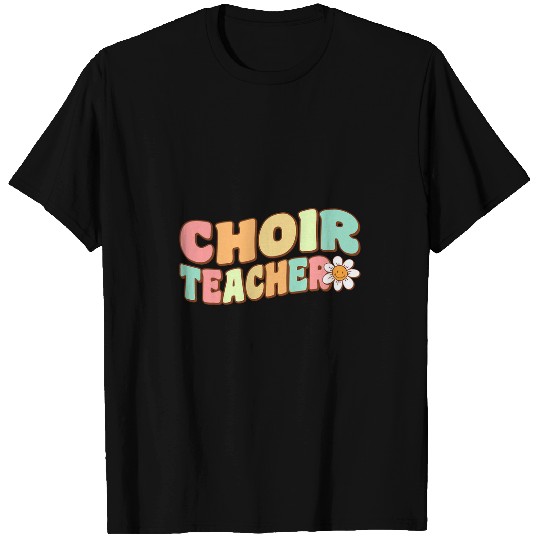 Retro Choir Teacher Daisy Flower 100th Day of School T-Shirts