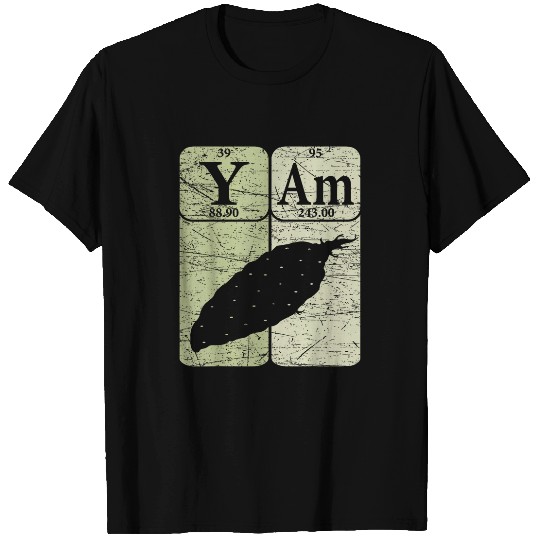 Yam Periodic Table Elements Sweet Potato Retro Farmer 23 T-Shirts