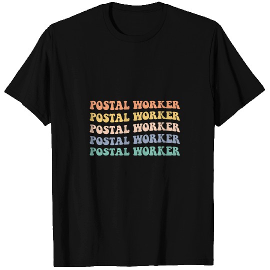 JyQ0 vintages Postal Worker Postal Life Postal Worker Postman T-Shirts