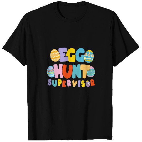Egg Hunt Supervisor Retro Eggstravaganza Coordinator Design T-Shirts