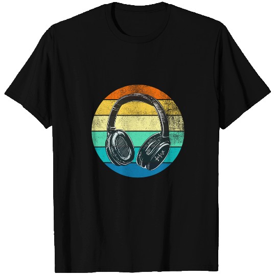 Funny vintages Music Headphones Lover Producer DJ Gifts T-Shirts