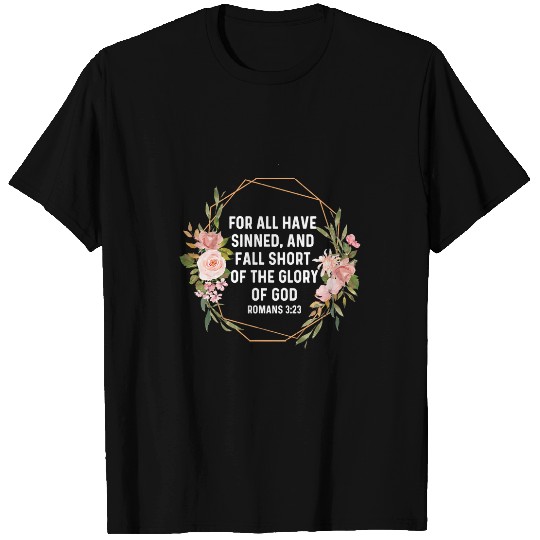 Romans 323 3 23 God Jesus Religious Quote Christian 2 T-Shirts
