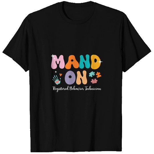 ABA Therapist Mand On Behavior Analyst RBT Floral Autism T-Shirts