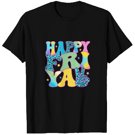 Happy FriYay Friday Lovers Teacher Retro Groovy T-Shirts