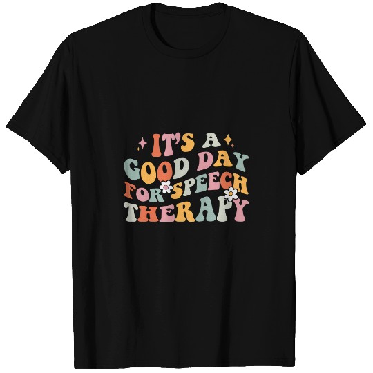 Retro Speech Language Pathologist Groovy Speech Therapy SLP 1 T-Shirts
