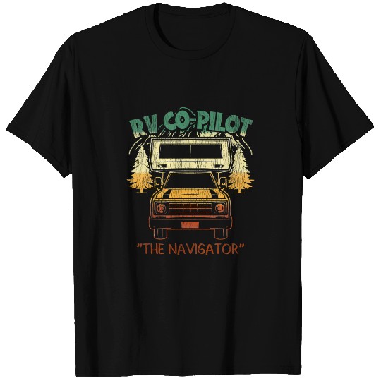 rv copilot camper vacation road trip navigator 3 T-Shirts