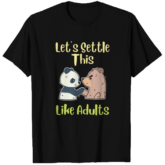 Gym Biceps Lets Settle This Like Adults Quote ArmWrestling T-Shirts