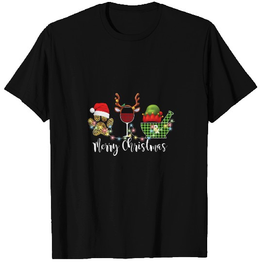Merry Christmas Pharmacist Dog Mom Wines Funny T-Shirts